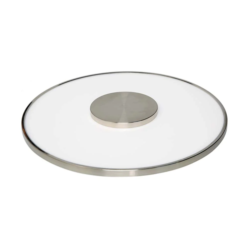 Nuvo 31.5w 17" Flush Mount LED Fixture Round Shape in Brushed Nickel Finish