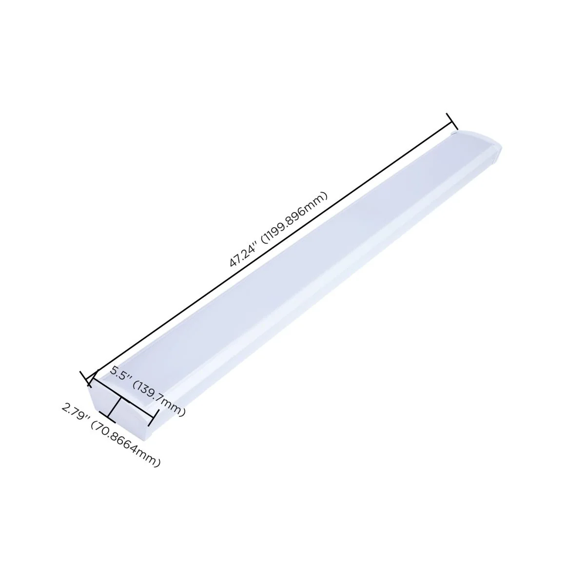 Nuvo 39w LED 4FT Wrap CCT Selectable White Finish - Image 6