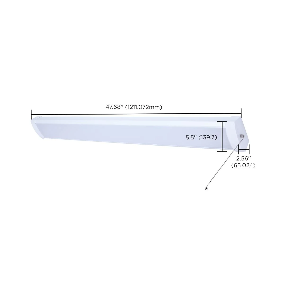 Nuvo 39w LED 4FT Wrap with Pull Chain CCT Selectable White Finish - Image 6