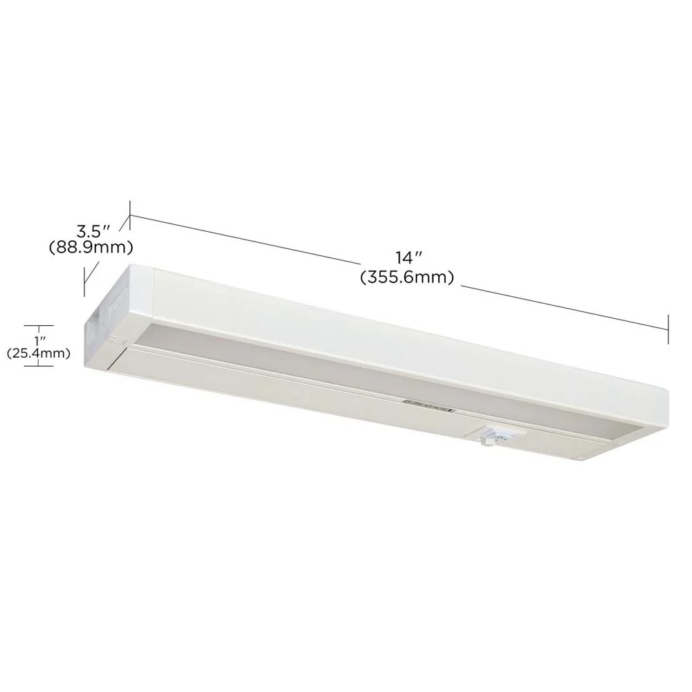 Nuvo 9w 14-in LED White Linkable Under Cabinet Task Light CCT Selectable 120v - Image 7