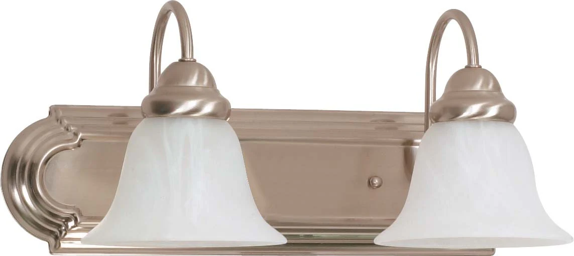 Nuvo Ballerina - 2 Light - 18 inch - Vanity - w/ Alabaster Glass Bell Shades