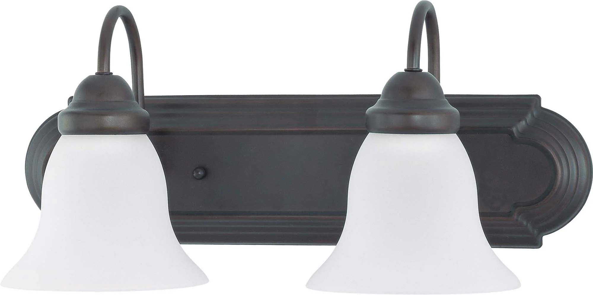 Nuvo Ballerina - 2 Light 18 inch Vanity w/ Frosted White Glass