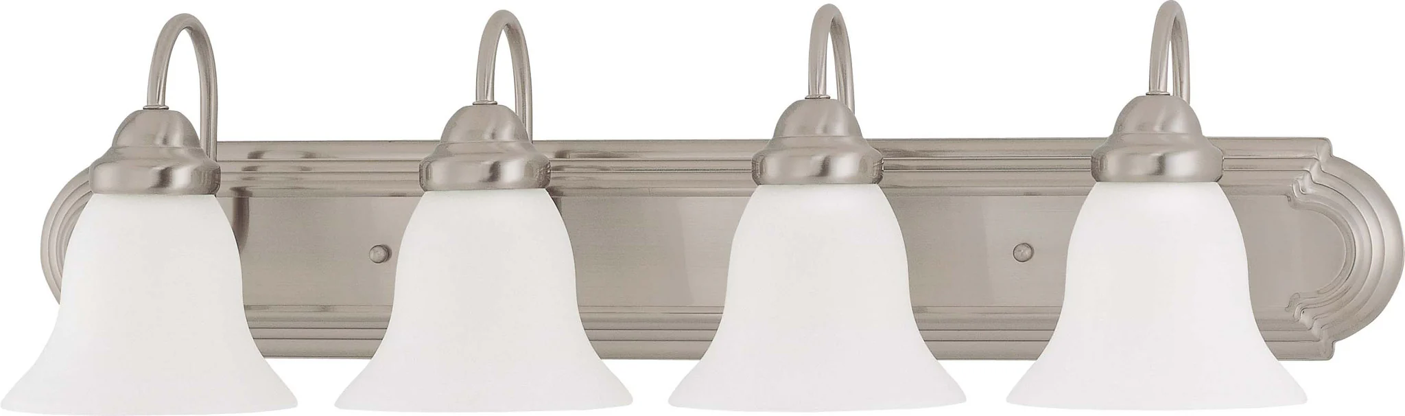 Nuvo Ballerina - 4 Light 30 inch Vanity w/ Frosted White Glass