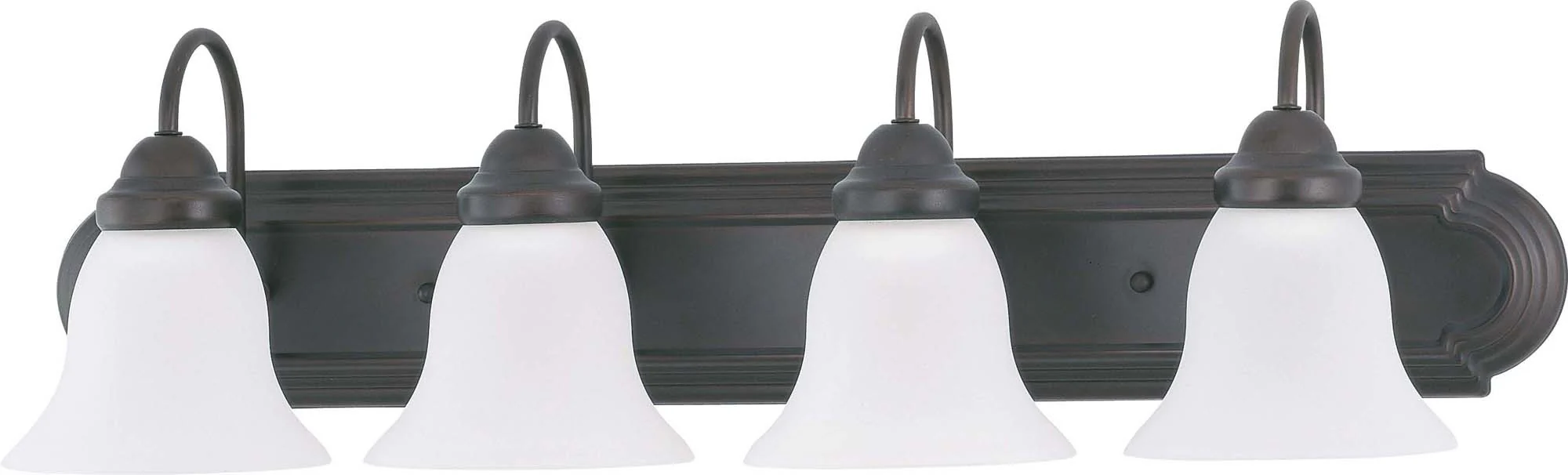 Nuvo Ballerina - 4 Light 30 inch Vanity w/ Frosted White Glass