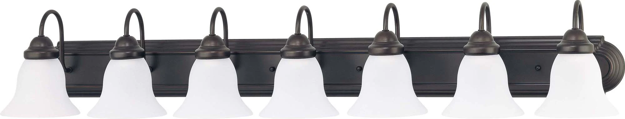 Nuvo Ballerina - 7 Light 48 inch Vanity w/ Frosted White Glass - Image 2
