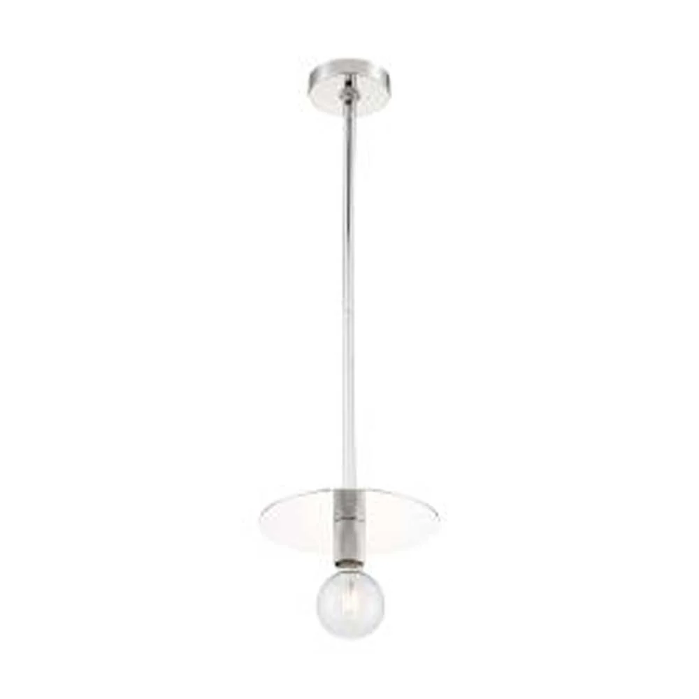 Nuvo Bizet 1-Light Mini Pendant w/ Polished Nickel Finish