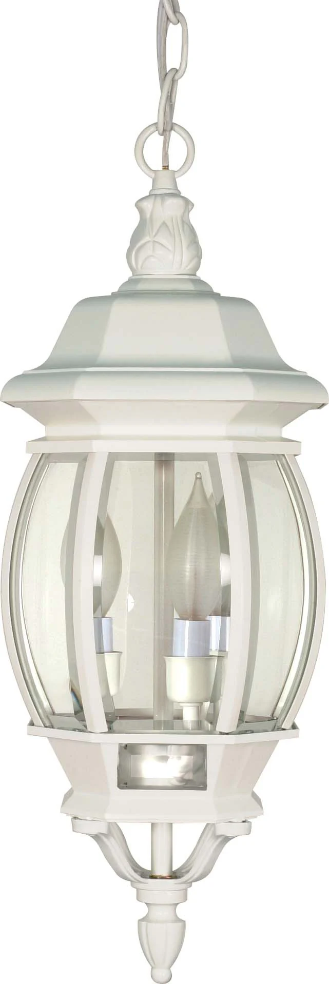 Nuvo Central Park - 3 Light - 20 inch - Hanging Lantern - w/ Clear Beveled Glass
