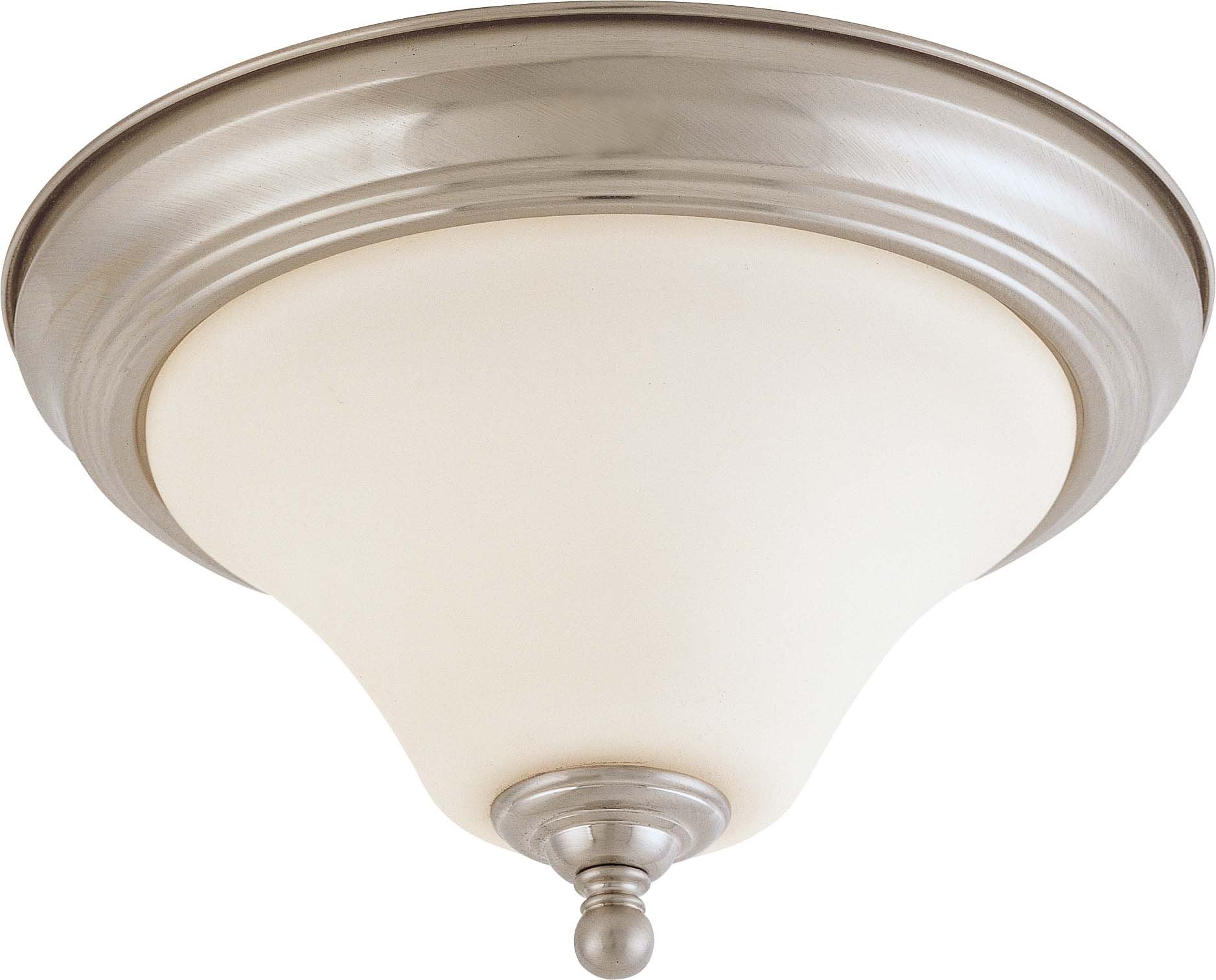 Nuvo Dupont - 1 light 11 inch Flush Mount w/ Satin White Glass