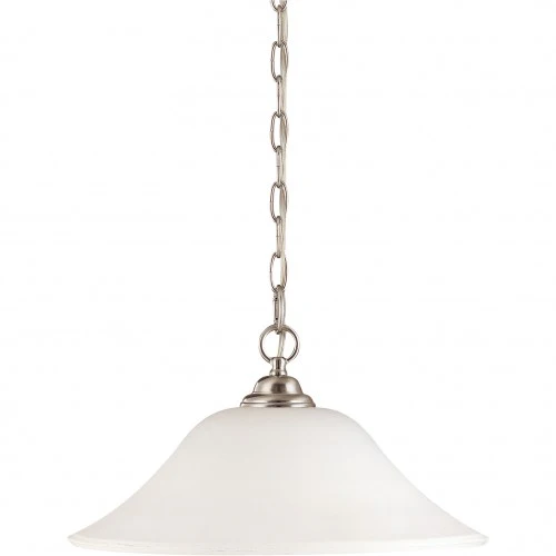 Nuvo Dupont - 1 Light 16 inch Hanging Dome w/ Satin White Glass