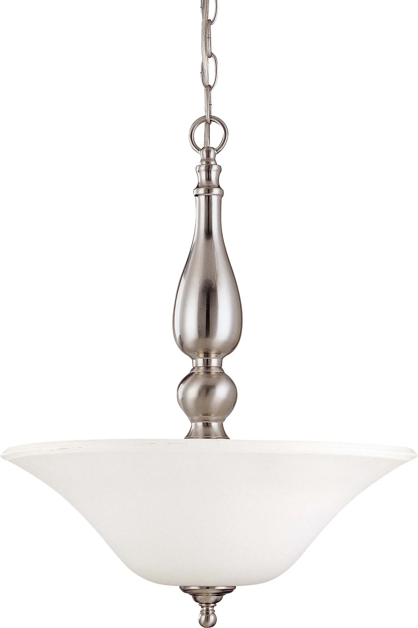 Nuvo Dupont - 3 Light Pendant w/ Satin White Glass
