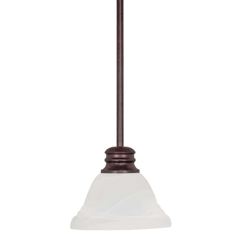 Nuvo Empire - 1 Light - 7 inch - Mini Pendant - w/ Hang Straight Canopy
