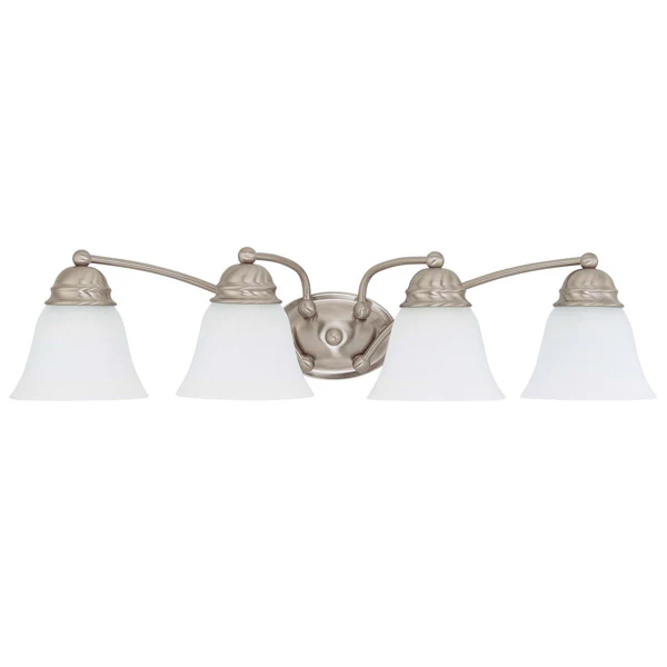 Nuvo Empire - 4 Light 29 inch Vanity w/ Frosted White Glass
