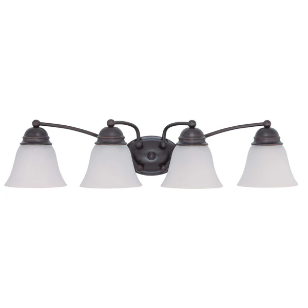 Nuvo Empire - 4 Light 29 inch Vanity w/ Frosted White Glass