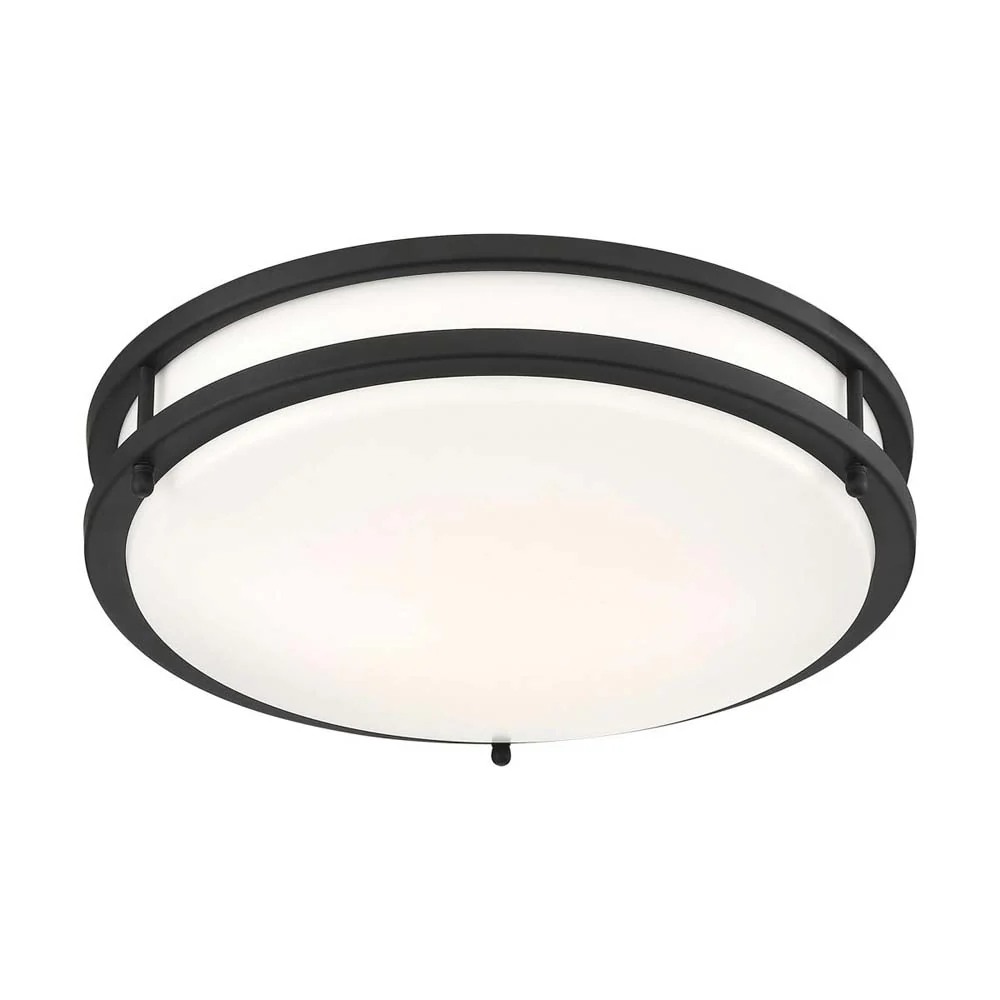 Nuvo Glamour LED 13-in Flush Mount Fixture Black Finish CCT Selectable - Image 3