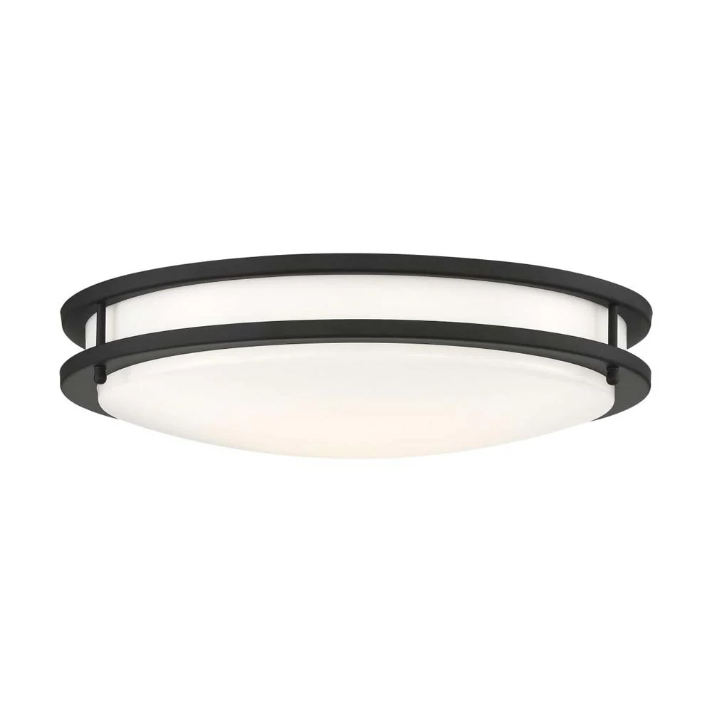 Nuvo Glamour LED 17-in Flush Mount Fixture Black Finish CCT Selectable - Image 2