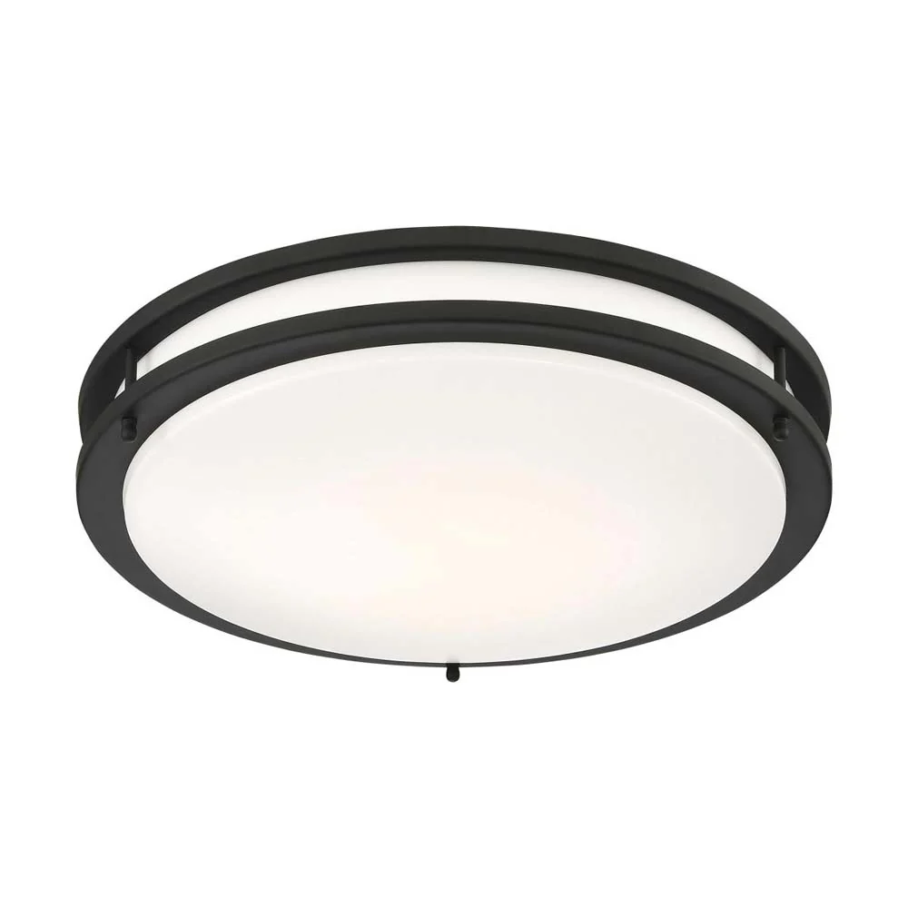 Nuvo Glamour LED 17-in Flush Mount Fixture Black Finish CCT Selectable - Image 3
