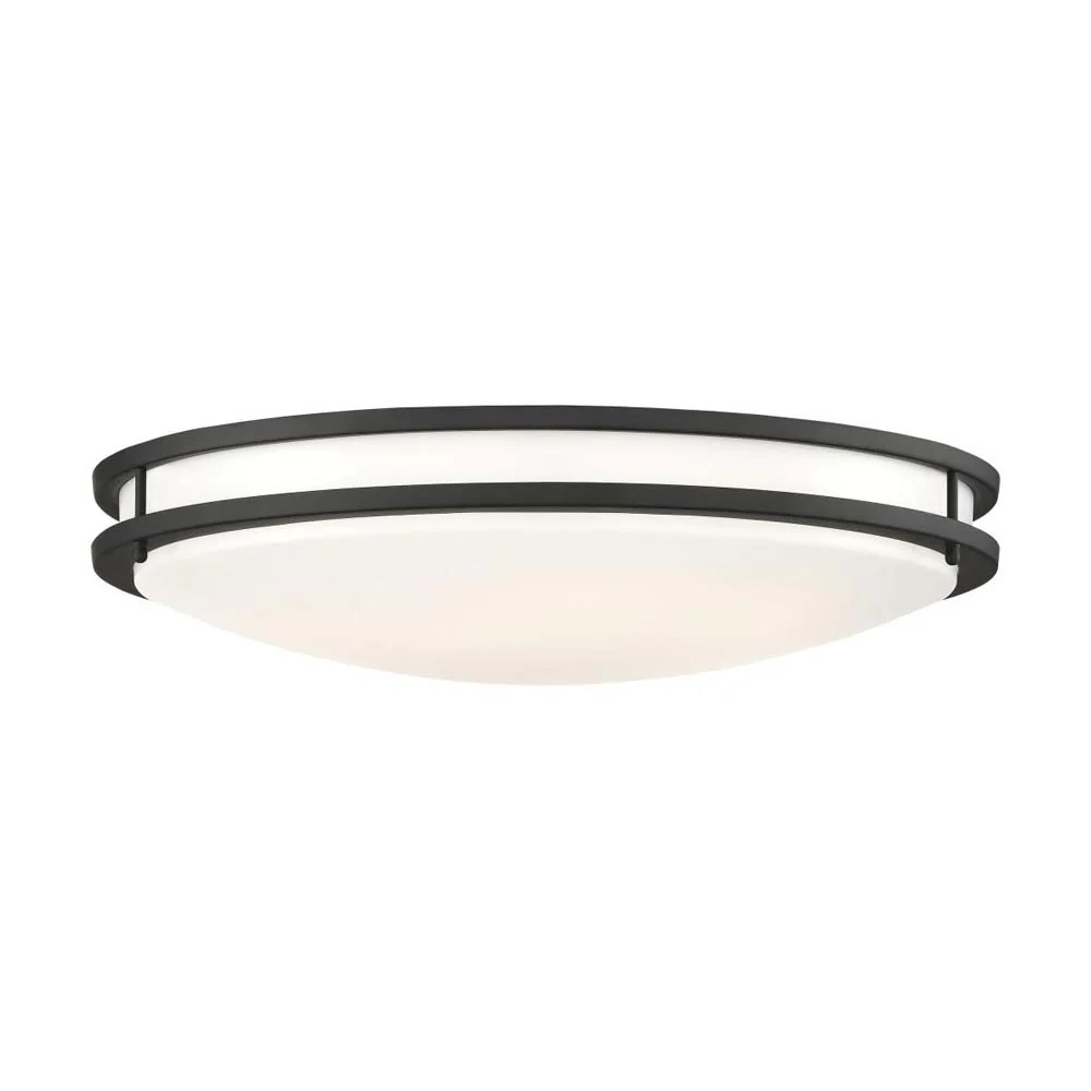 Nuvo Glamour LED 24-in Flush Mount Fixture Black Finish CCT Selectable - Image 2