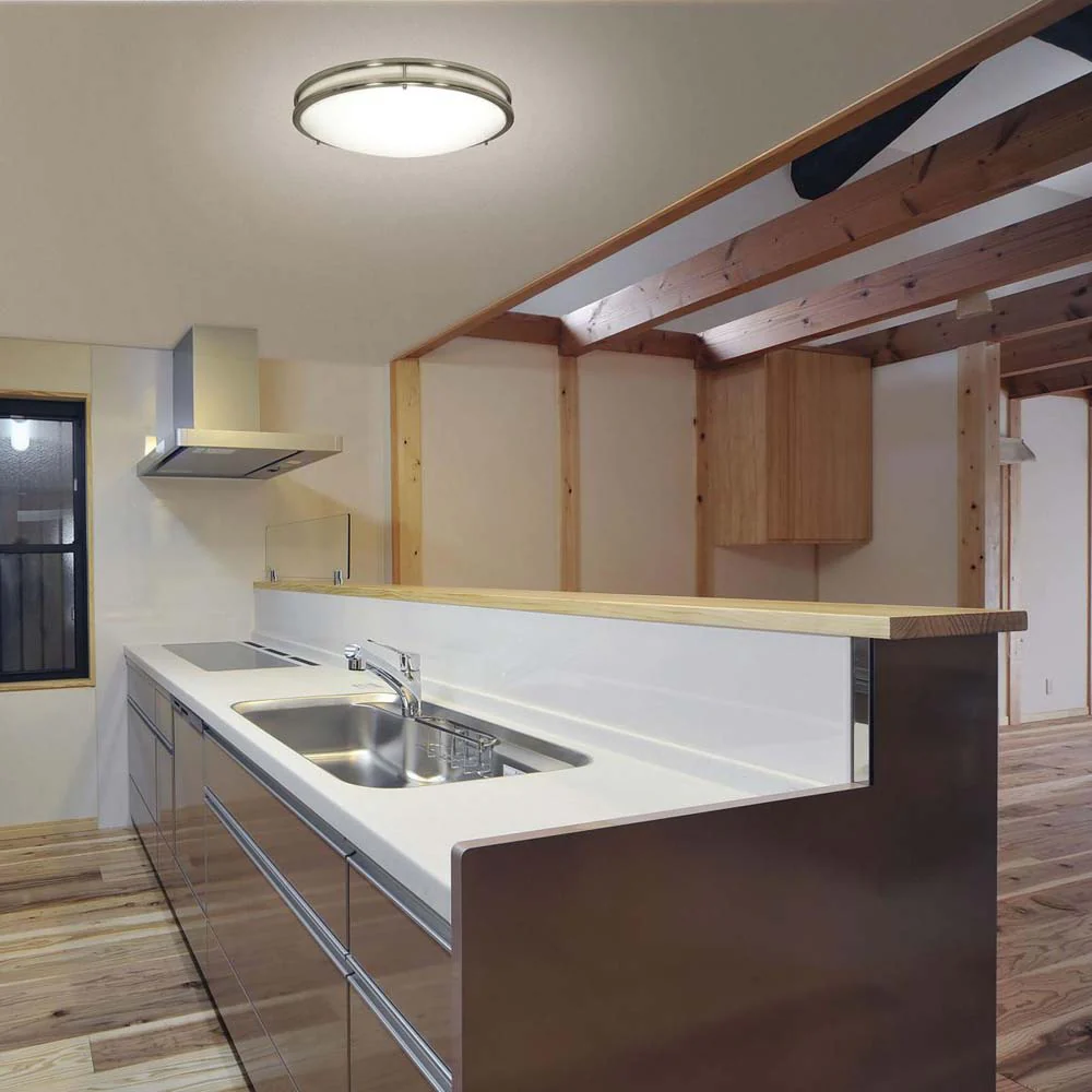 Nuvo Glamour LED 24-in Flush Mount Fixture Brushed Nickel Finish CCT Selectable - Image 2