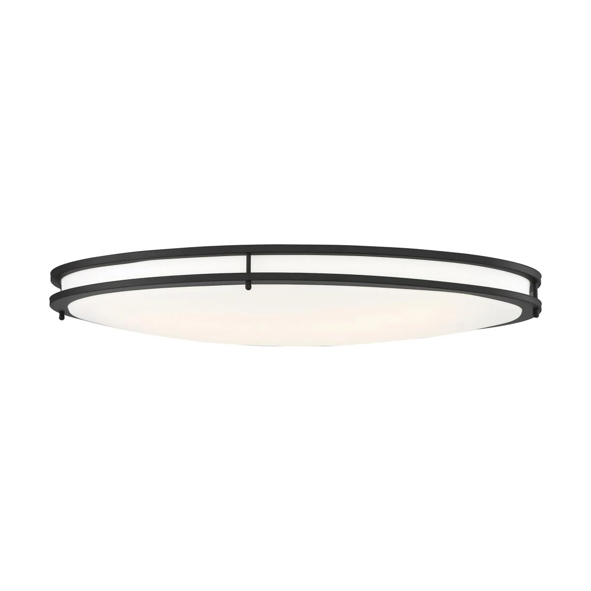 Nuvo Glamour LED 32-in Flush Mount Fixture Black Oval Shape CCT Selectable - Image 2