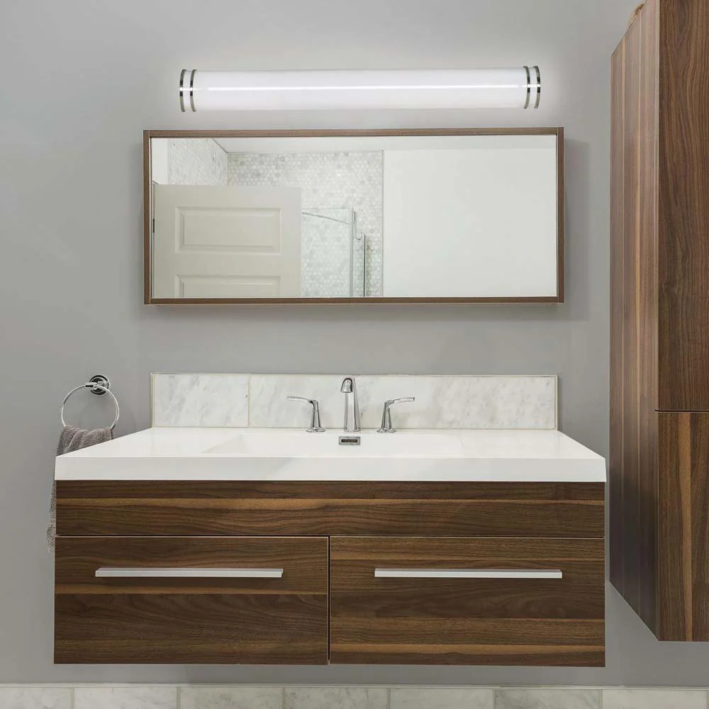 Nuvo Glamour LED 49-in Vanity Fixture Brushed Nickel Finish CCT Selectable - Image 2