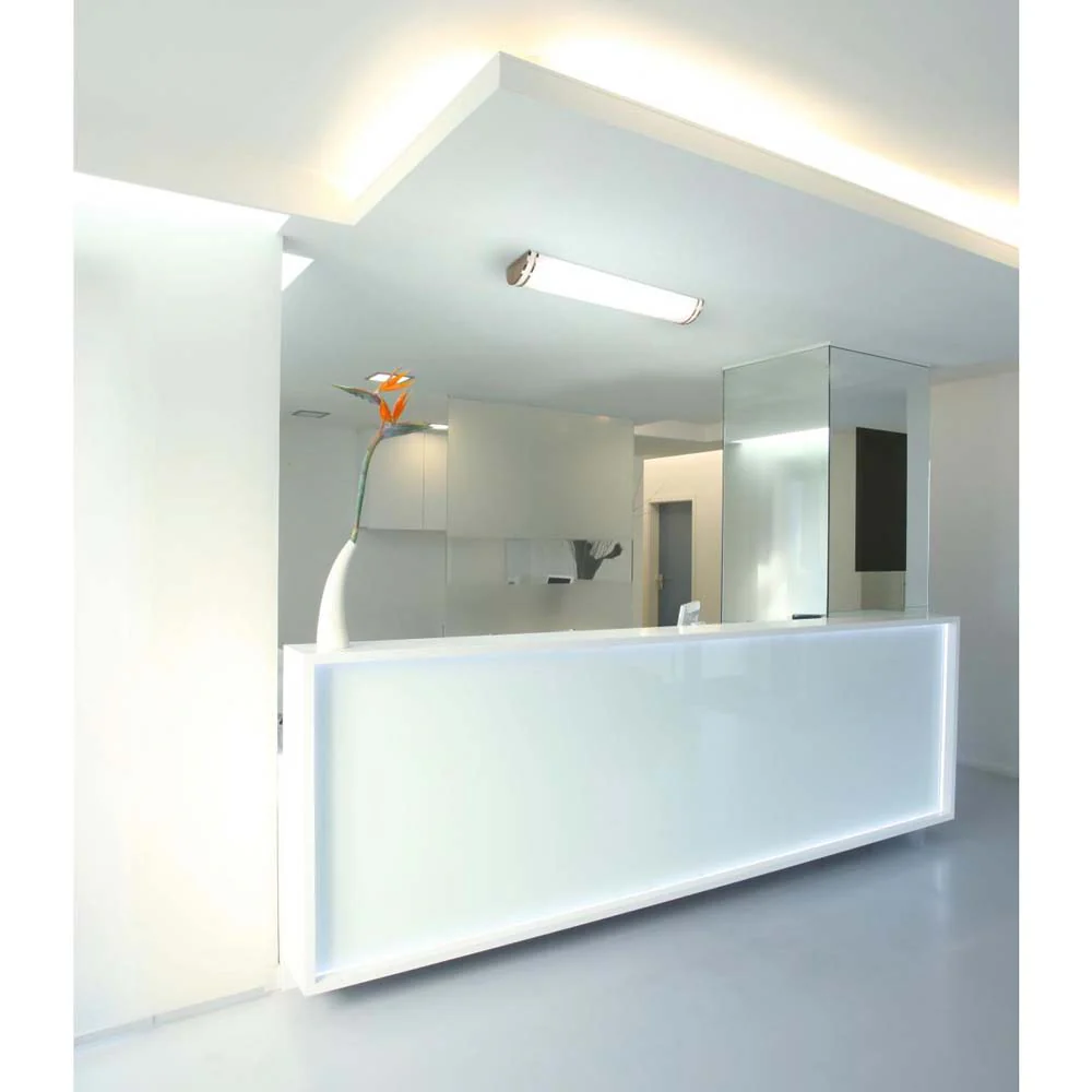 Nuvo Glamour LED 50-in Brushed Nickel Linear Flush Mount Fixture CCT Selectable - Image 2