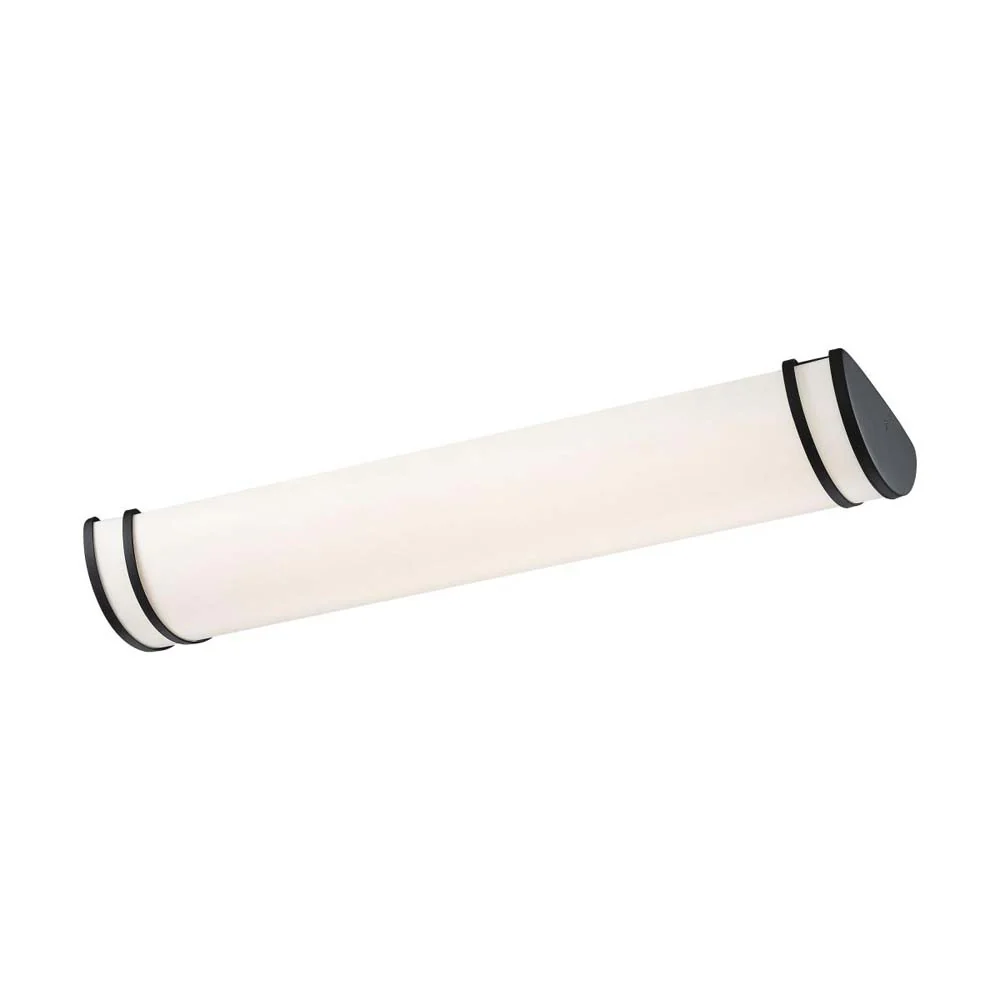 Nuvo Glamour LED 50-in Linear Flush Mount Fixture Black Finish CCT Selectable - Image 2