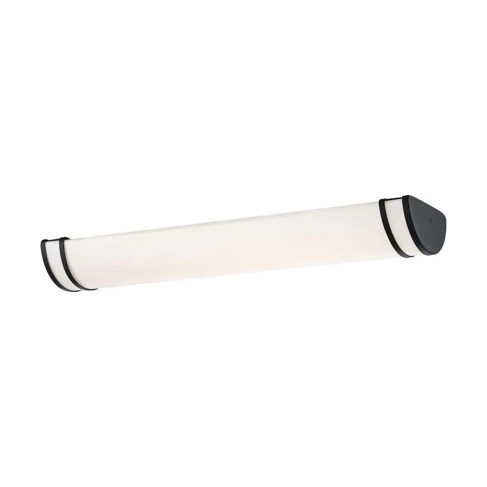 Nuvo Glamour LED 50-in Linear Flush Mount Fixture Black Finish CCT Selectable - Image 3