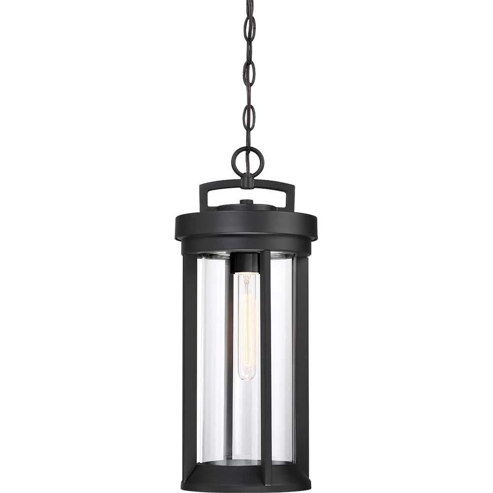 Nuvo Lighting 60w Huron 1-Light Hanging Lantern Aged Bronze / Glass Finish
