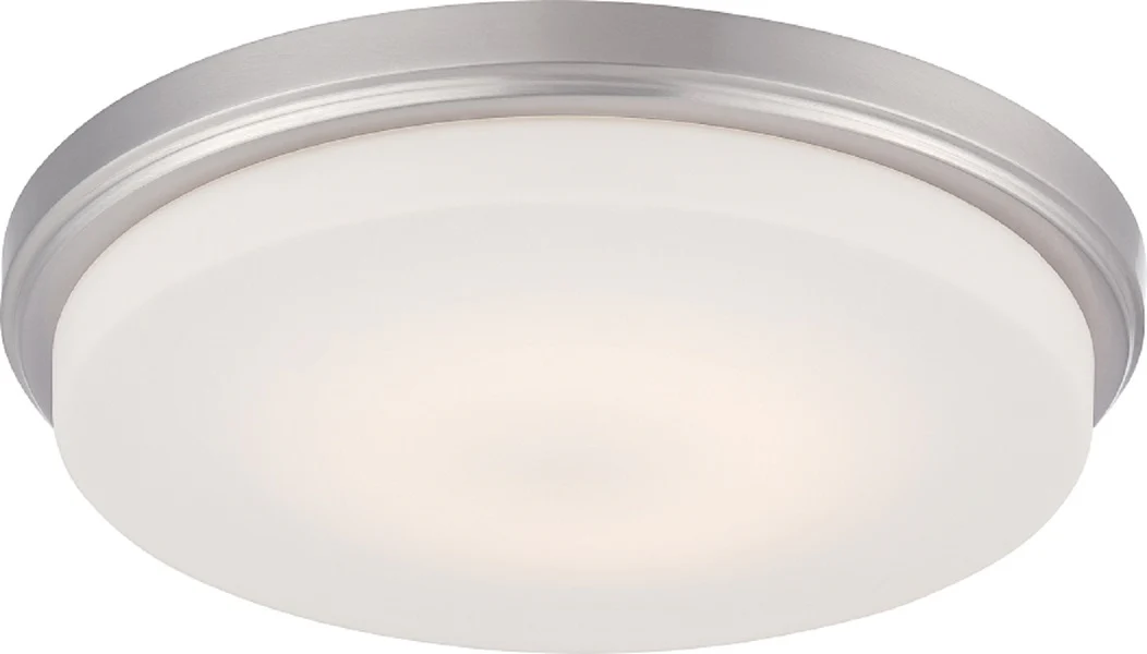 Nuvo Lighting Dale 16W LED 13 inch Ceiling Flush Opal Frosted Glass Mount Fixture