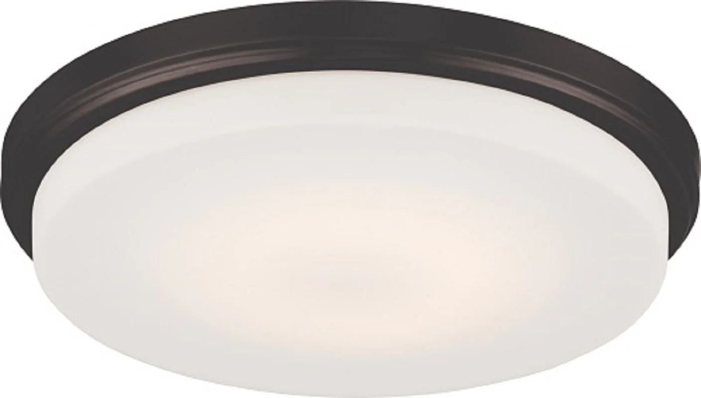 Nuvo Lighting Dale 16W LED 13 inch Ceiling Flush Opal Frosted Glass Mount Fixture