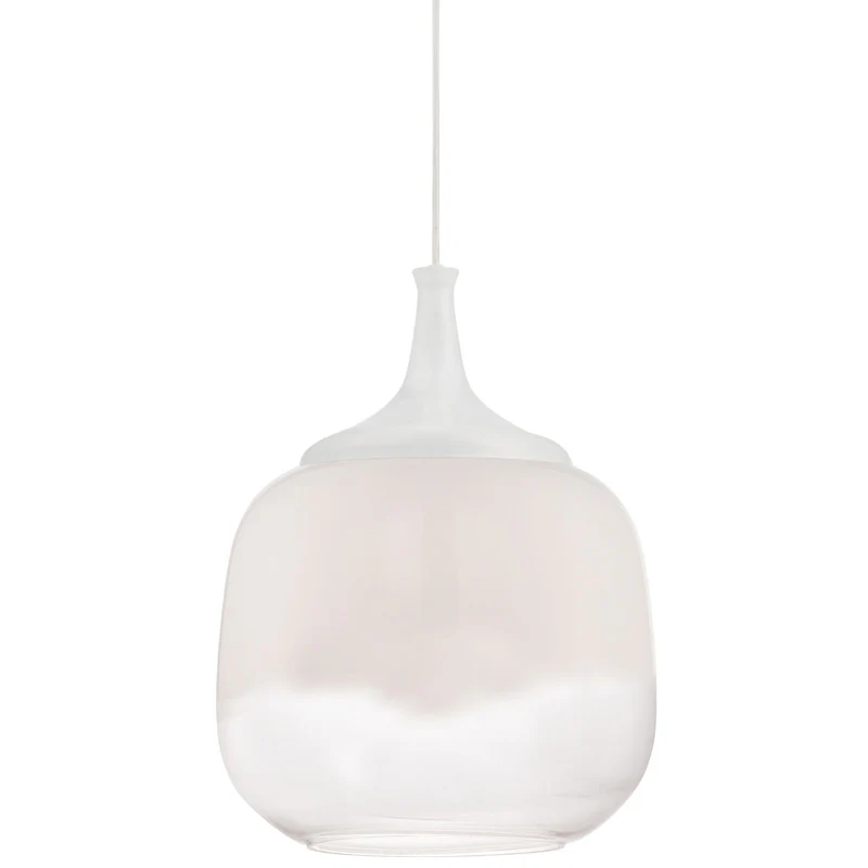 Nuvo Lighting Stellar LED Glass Pendant with White to Clear Glass