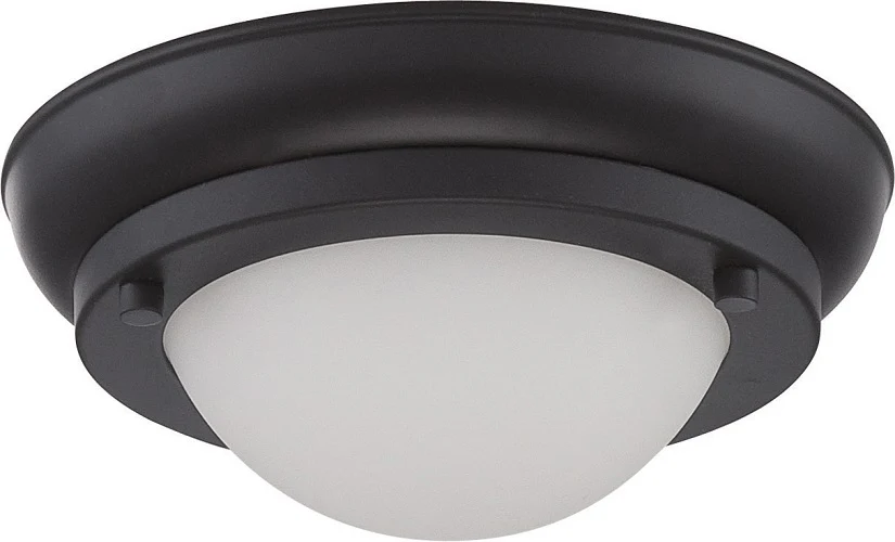 Nuvo Lighting Poke 7.8W Mini LED 6.5 inch Ceiling Flush Satin White Glass Mount Fixture
