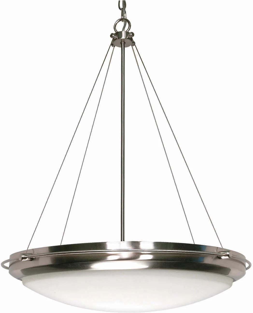 Nuvo Polaris - 3 Light - 23 inch - Pendant - w/ Satin Frosted Glass Shades