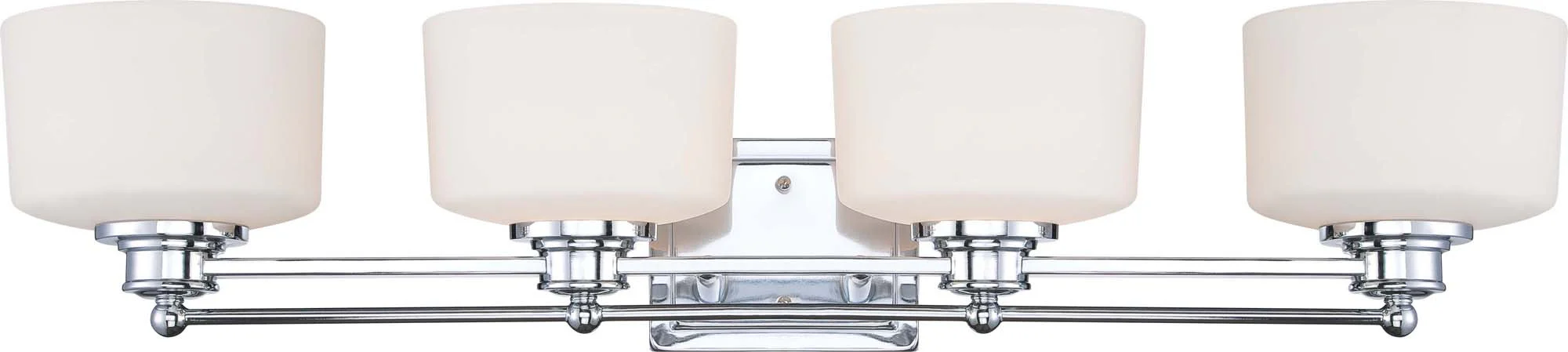 Nuvo Soho - 4 Light Vanity Fixture w/ Satin White Glass - Image 2