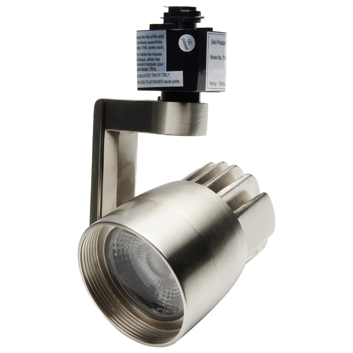 Nuvo TK427 Angle Arm Brushed Nickel 3 Light LED Track Kit - 36w - Soft White - Image 4