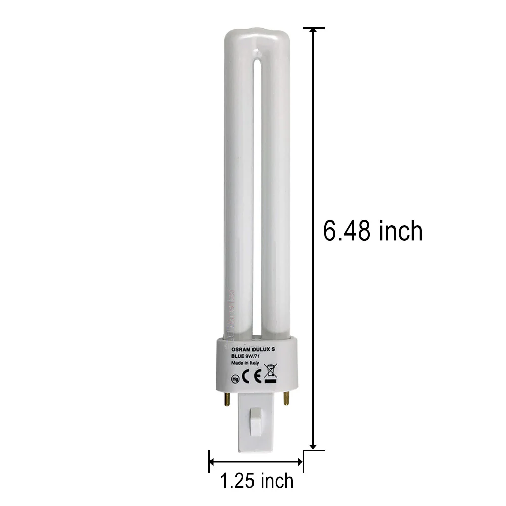 OSRAM 54543 - DULUX S Blue 9W/71 UV-A G23 Base Lamp - Image 2