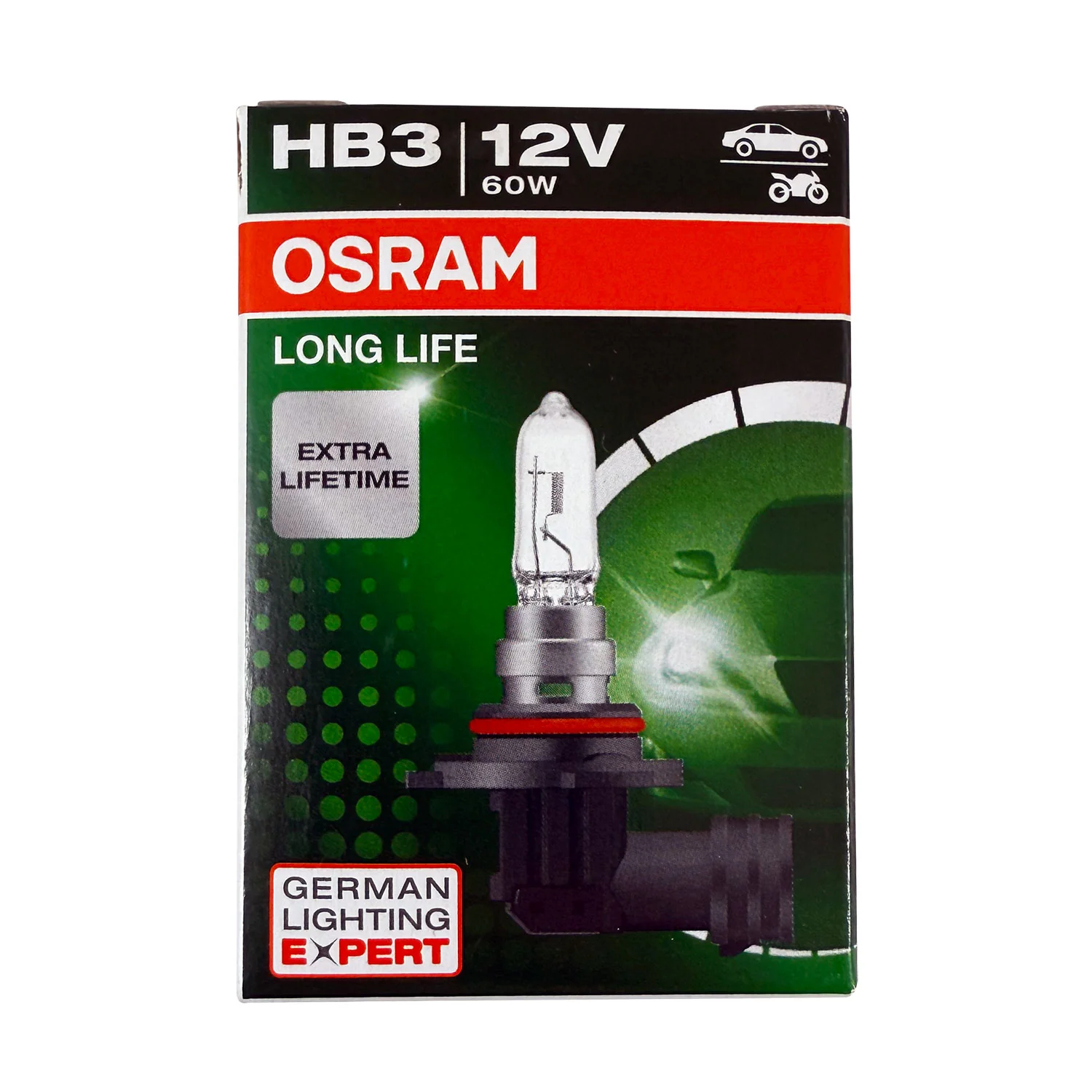Osram 9005 HB3 60W 12V Long Life Automotive Headlight Bulb - Image 3
