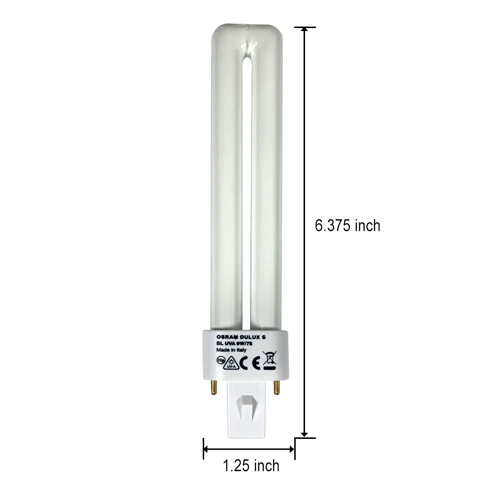 OSRAM DULUX S 9W/78 Blue UV-A 9W G23 Black Light Phosphor Bulb - Image 3