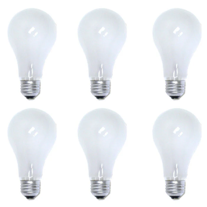 6PK - Sylvania BBA 250W 118V Photoflood Frosted Lamp - Image 3