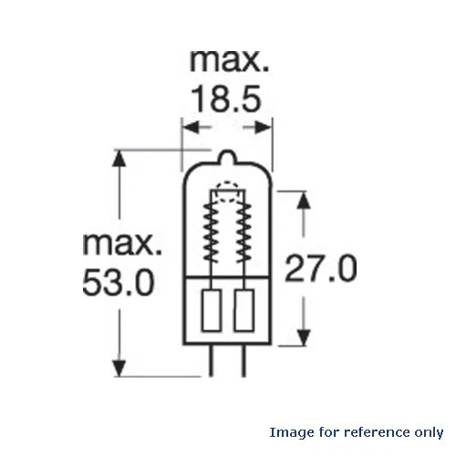OSRAM 64514 300w 120v GX6.35 Bipin Base CP96 Halogen Light Bulb - Image 4