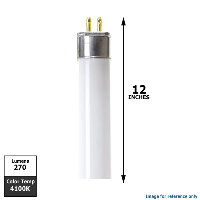 Sylvania 8w T5 F8T5/CW Cool White 4100k 12 inch Fluorescent Tube Light - Image 2