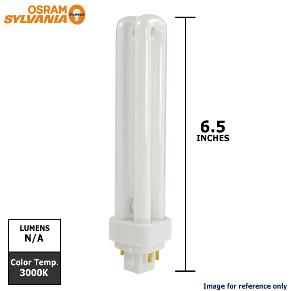 SYLVANIA 20722 CF26DD/E/830/ECO G24Q-3 3000K Fluorescent Light Bulb - Image 2
