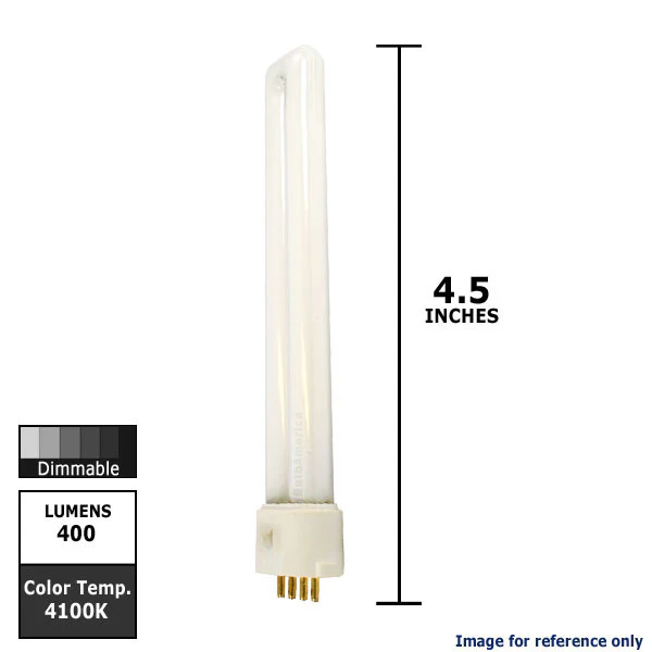 Sylvania CF7DS/E/841 7w 4100K Cool White 2G7 Plug In Fluorescent lamp - Image 2