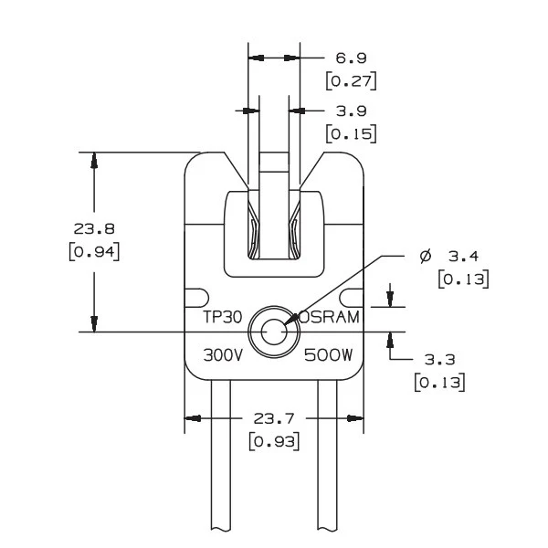 OSRAM TP-30 GY5.3 lamp holder ceramic socket - Image 5