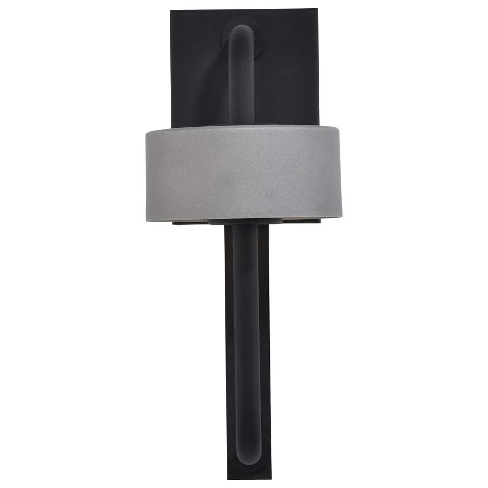 Overtop 10W LED Medium Wall Lantern Matte Black & Silver - Image 4