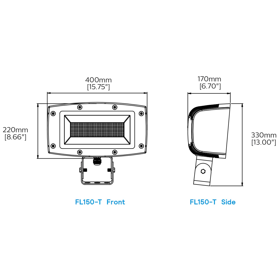 Philips 1 Head 150W LED Floodlight with Photocell 120-277V 4000K 17406Lm Bronze Finish - Image 2