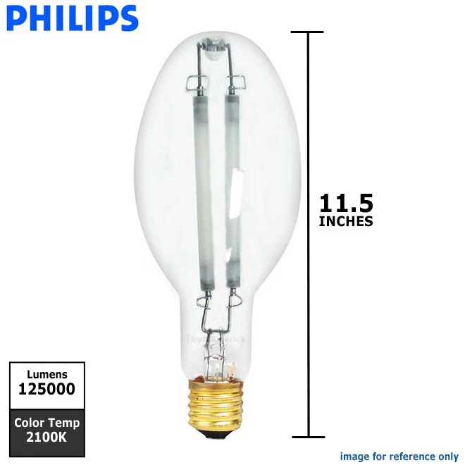 Philips 1000w ED37 Clear E39 Ceramalux Non-ALTO HID Light Bulb - Image 2