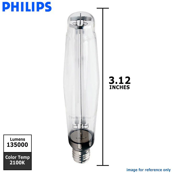 Philips 1000w 2E25 Clear E39 Ceramalux Instant Restrike HID Light Bulb - Image 2