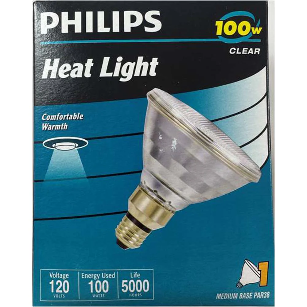 Philips 100W 120V PAR38 Heat Bulb 5000hr Halogen Bulb - Image 5