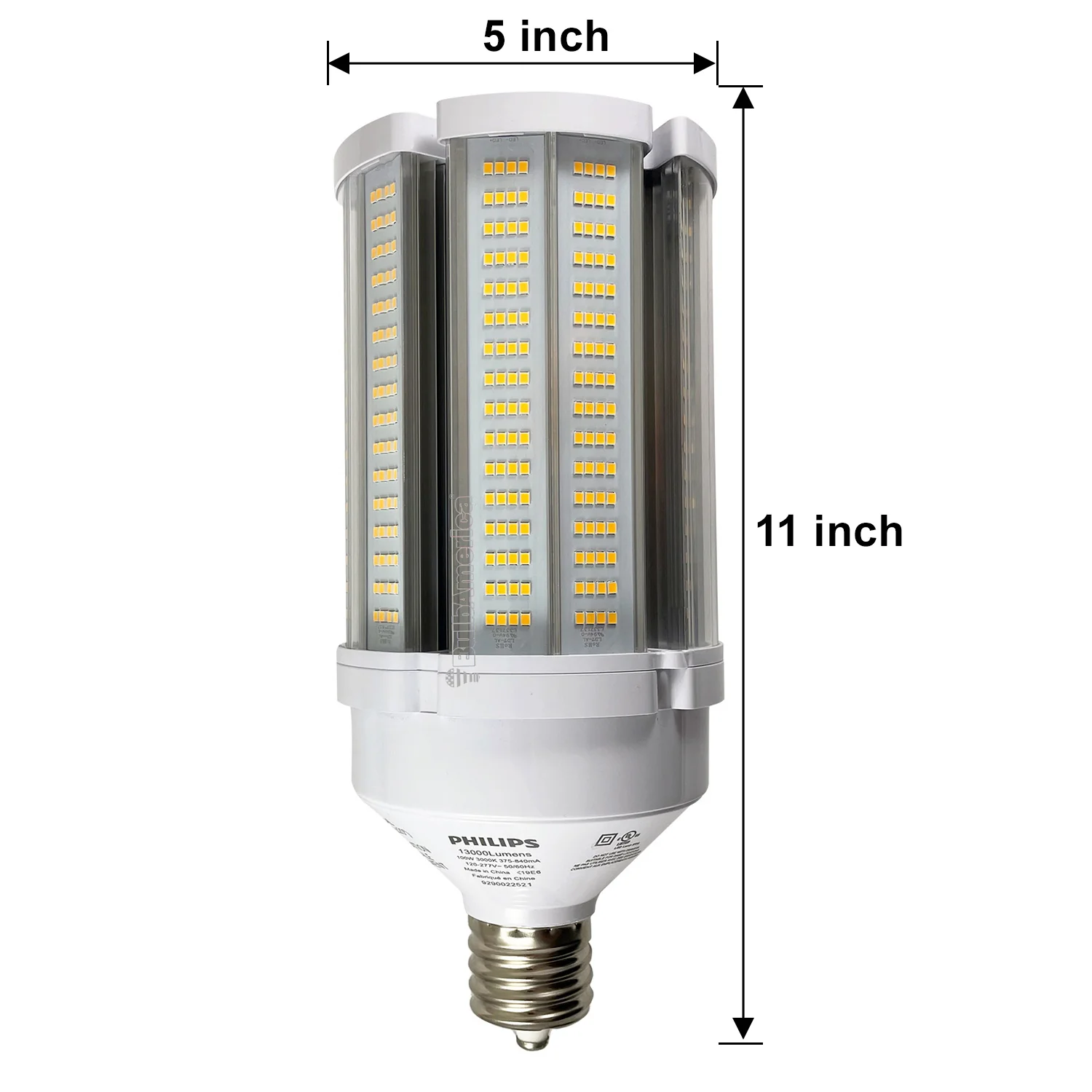 Philips 100w LED 100-277V 3000K Bright White 13000Lm - 250W HID Replacement - Image 2